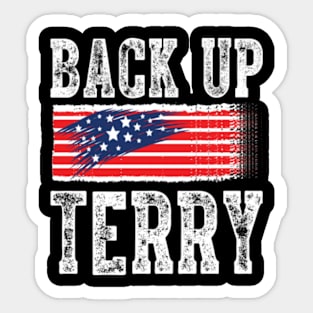 Retro back up terry put it in reverse 4th of july fireworks Sticker